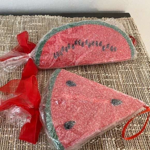 2 NEW SPARKLY WATERMELON FLORAL PICKS - Picture 5 of 5